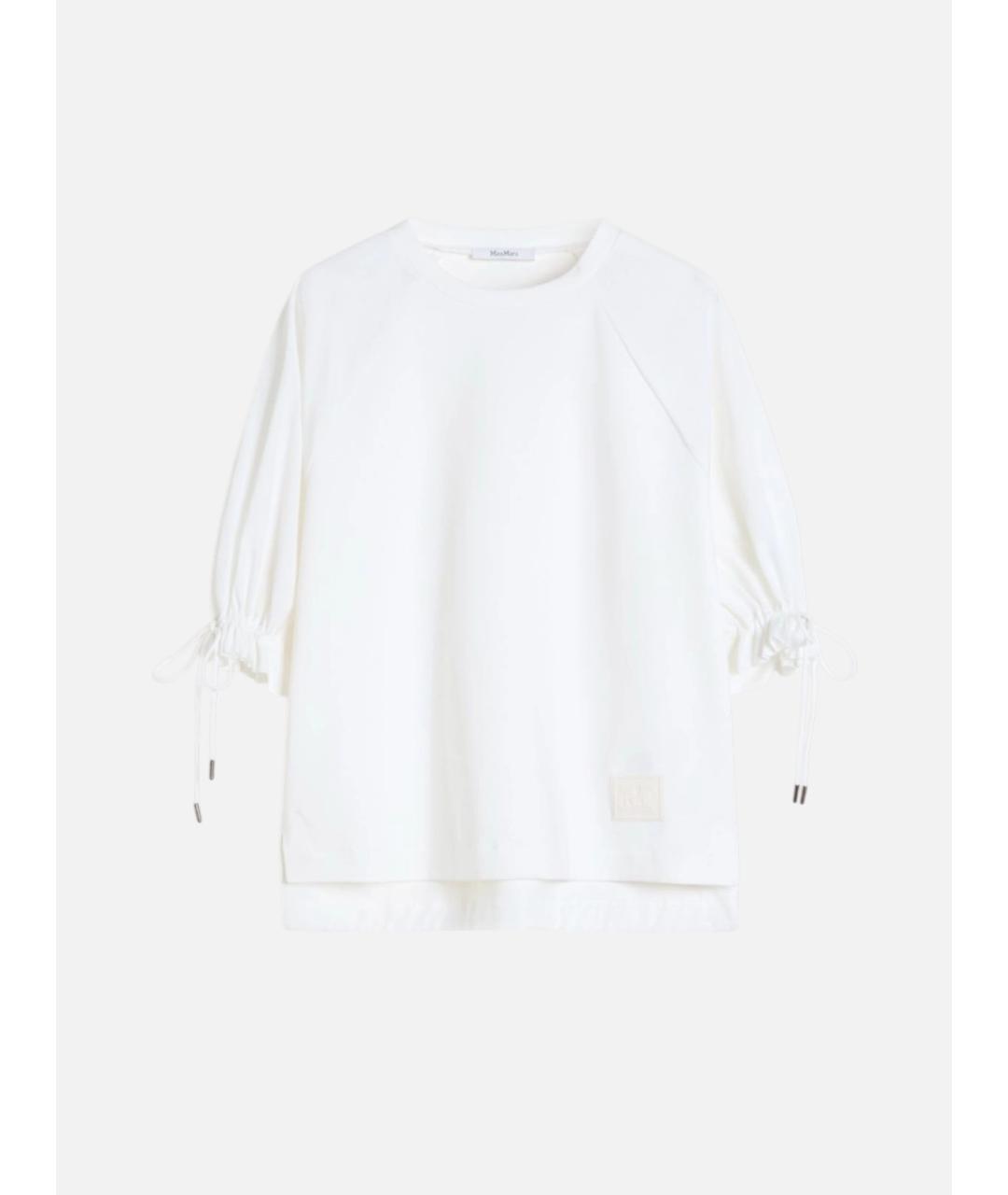 MAX MARA Белая полиамидовая футболка, фото 5