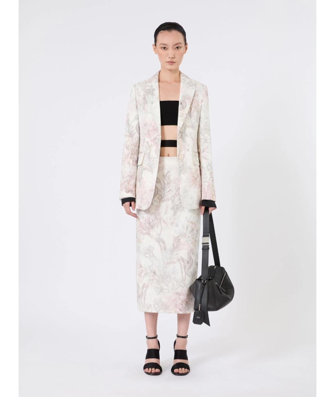 MAX MARA Мульти шелковая юбка миди, фото 2