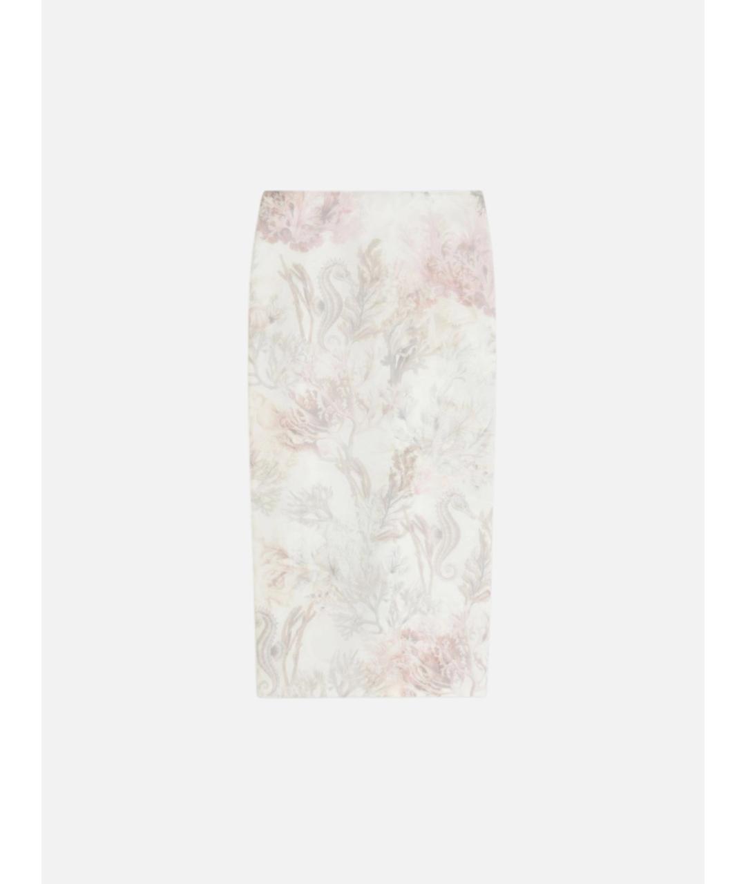 MAX MARA Мульти шелковая юбка миди, фото 6