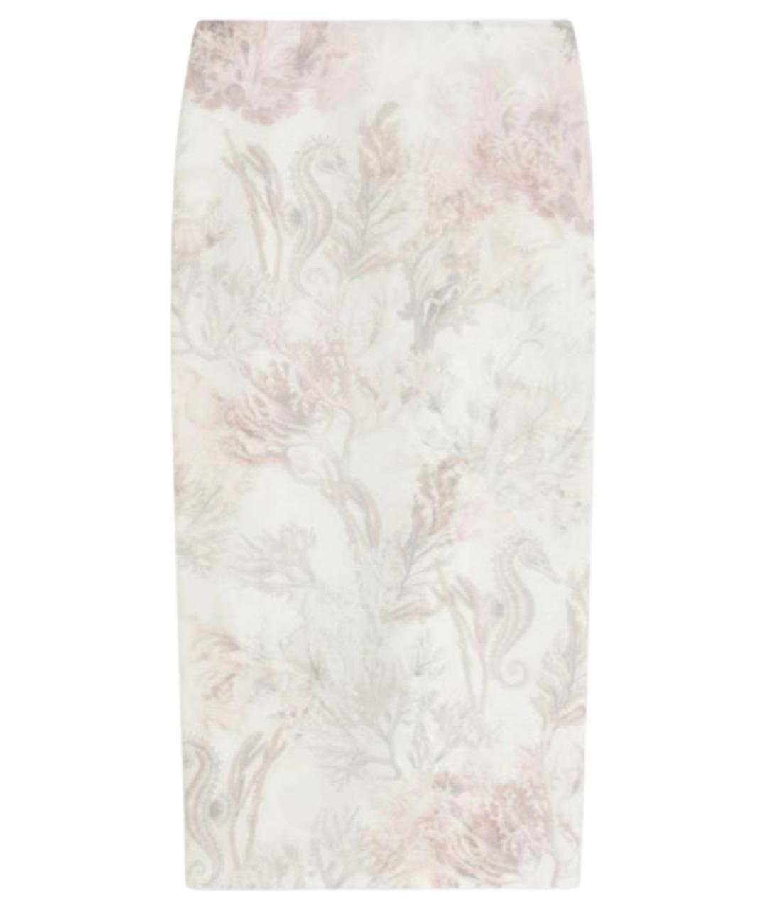 MAX MARA Мульти шелковая юбка миди, фото 1