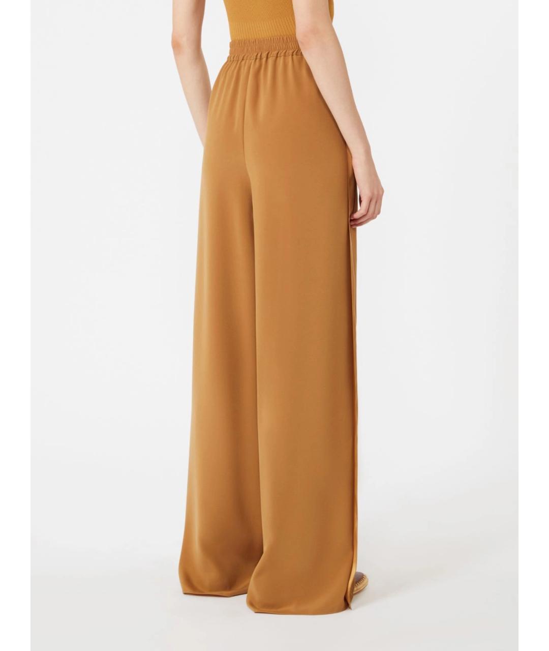 MAX MARA Бежевые брюки широкие, фото 4