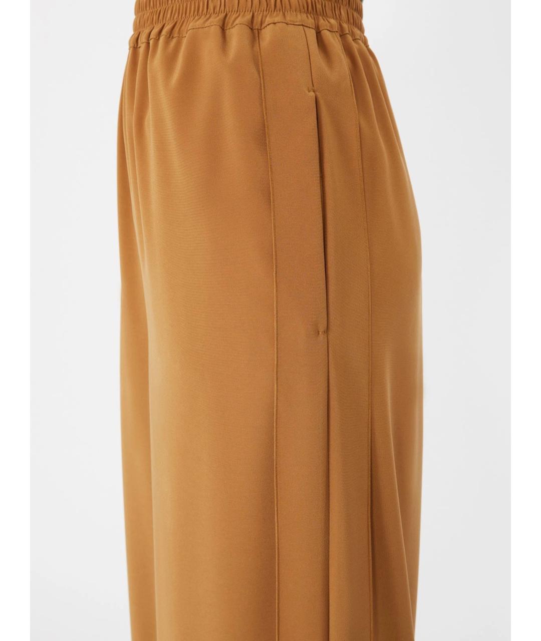 MAX MARA Бежевые брюки широкие, фото 5
