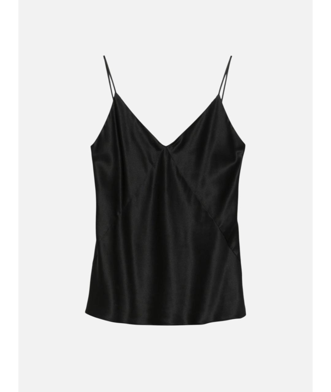 MAX MARA Черная шелковая блузы, фото 5