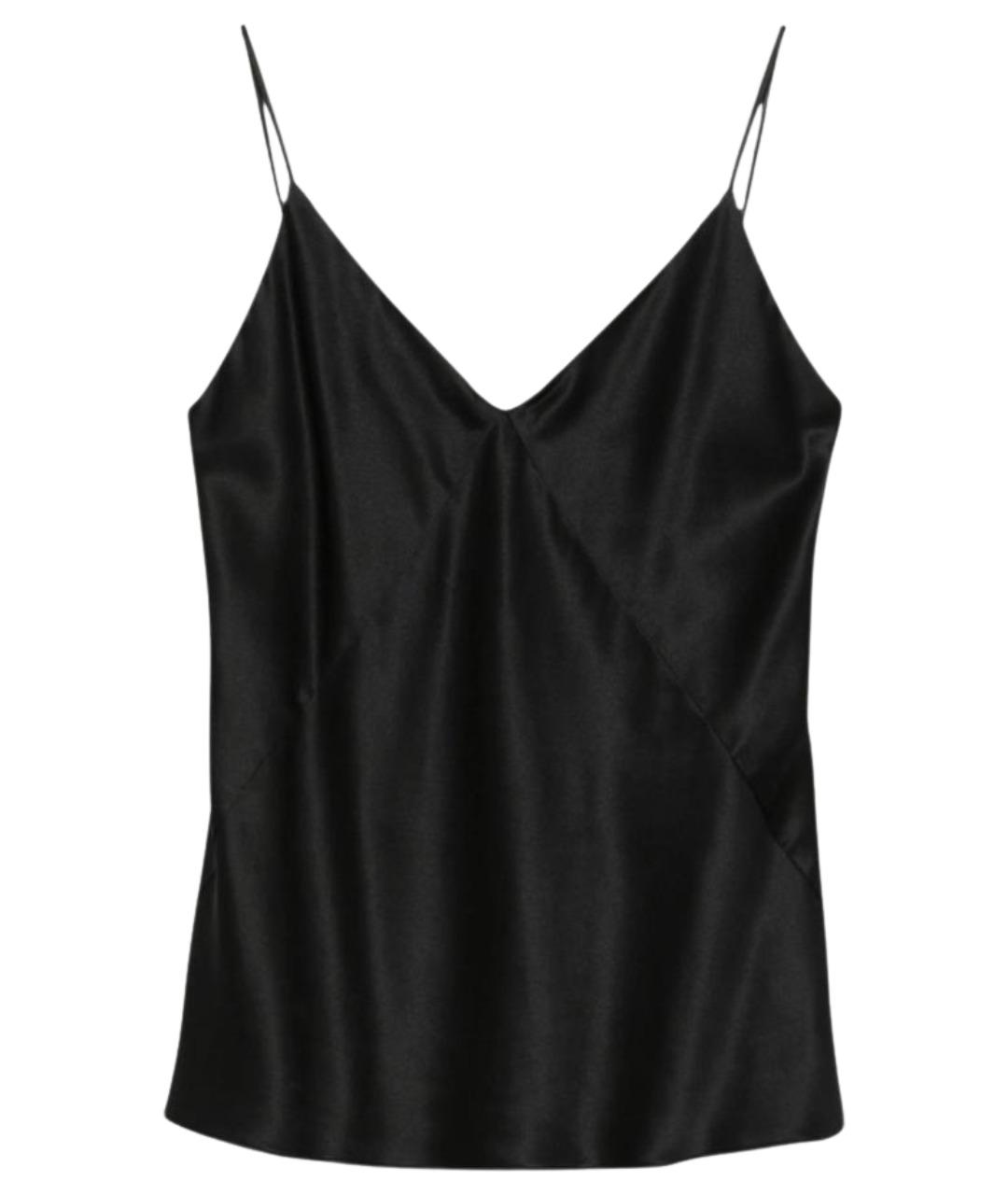 MAX MARA Черная шелковая блузы, фото 1