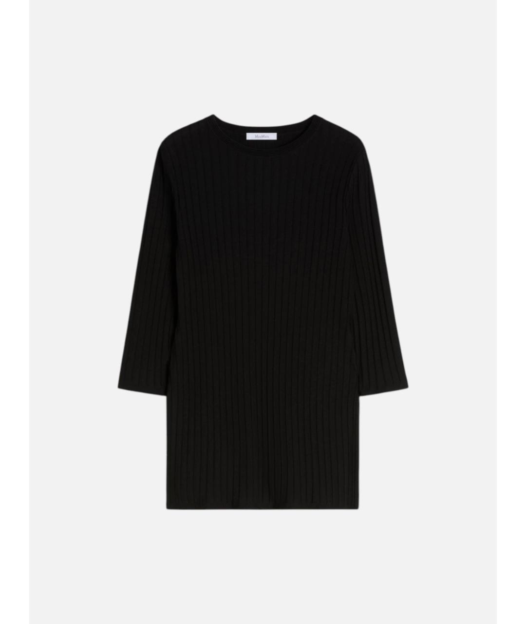 MAX MARA Черный вискозный джемпер / свитер, фото 5