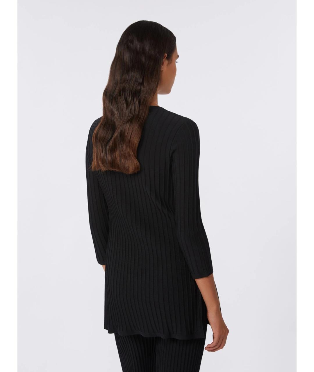 MAX MARA Черный вискозный джемпер / свитер, фото 4