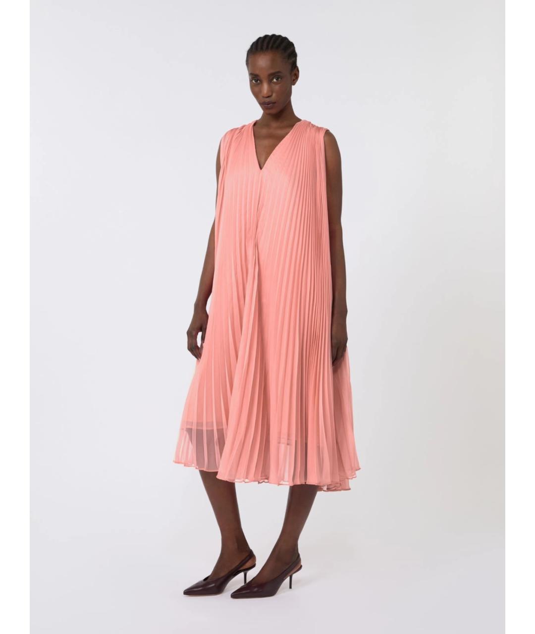 MAX MARA Розовое повседневное платье, фото 2