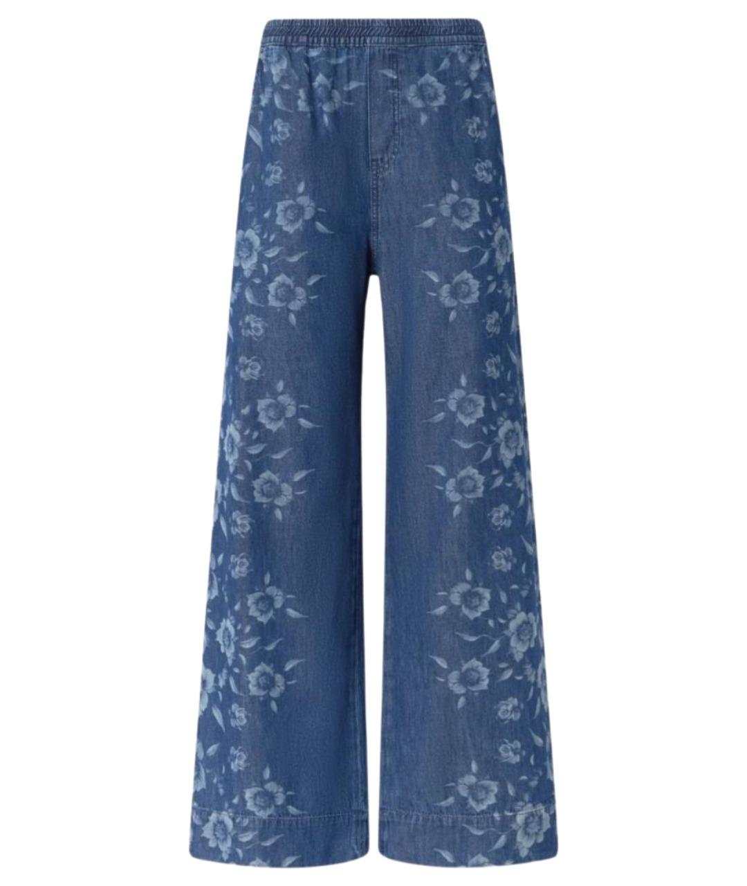 PINKO Синие хлопковые прямые джинсы, фото 1