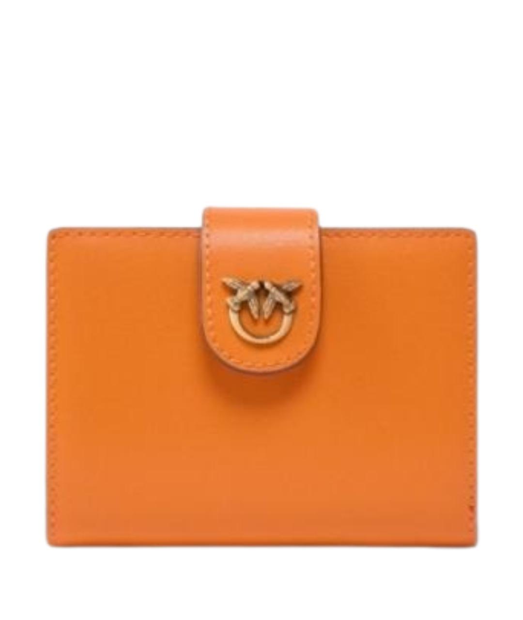 PINKO Оранжевый кожаный кошелек, фото 1