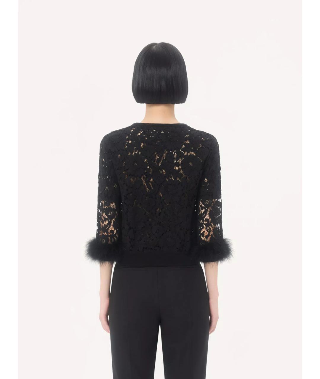 VALENTINO Черный вискозный кардиган, фото 4