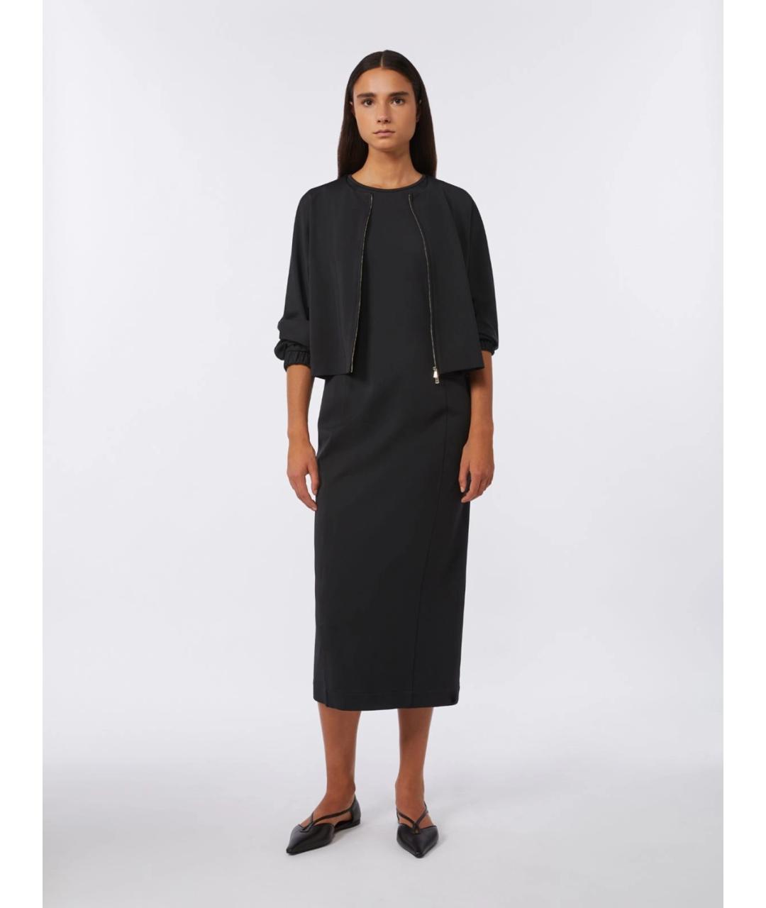 MAX MARA Черная вискозная куртка, фото 2