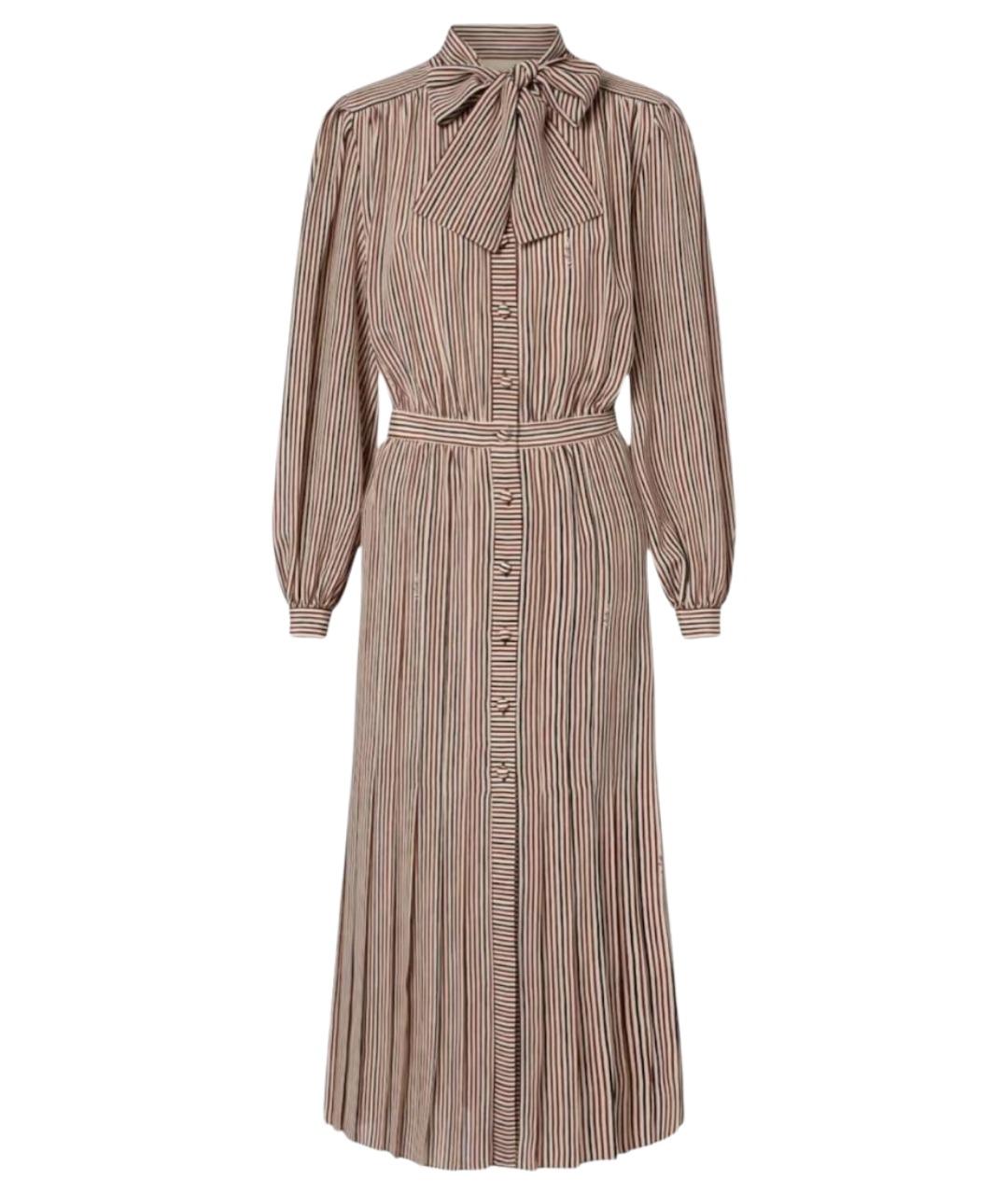 VALENTINO Мульти шелковое повседневное платье, фото 1