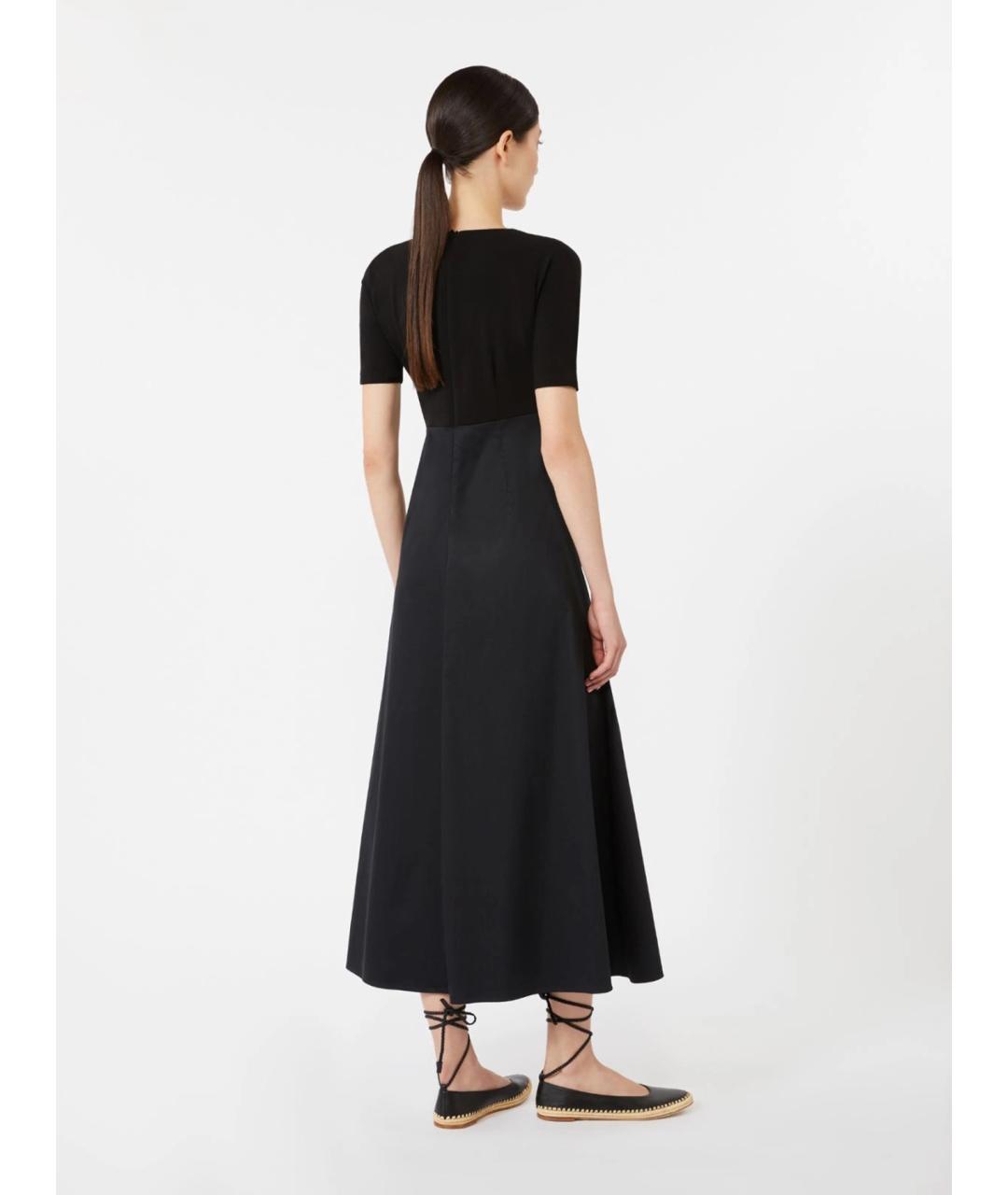 MAX MARA Черное вискозное вечернее платье, фото 4