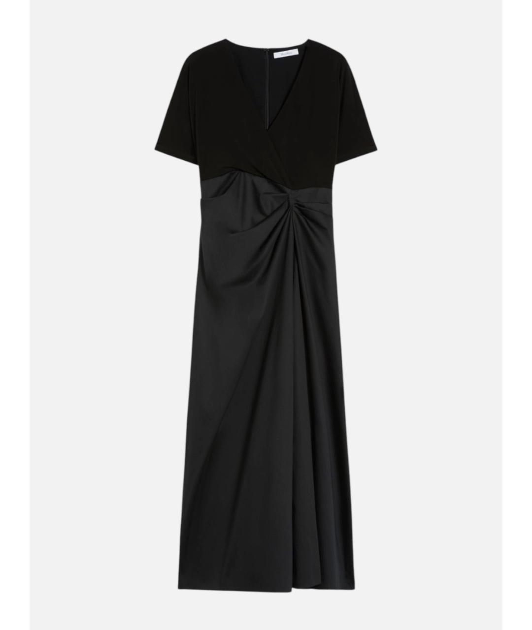 MAX MARA Черное вискозное вечернее платье, фото 6