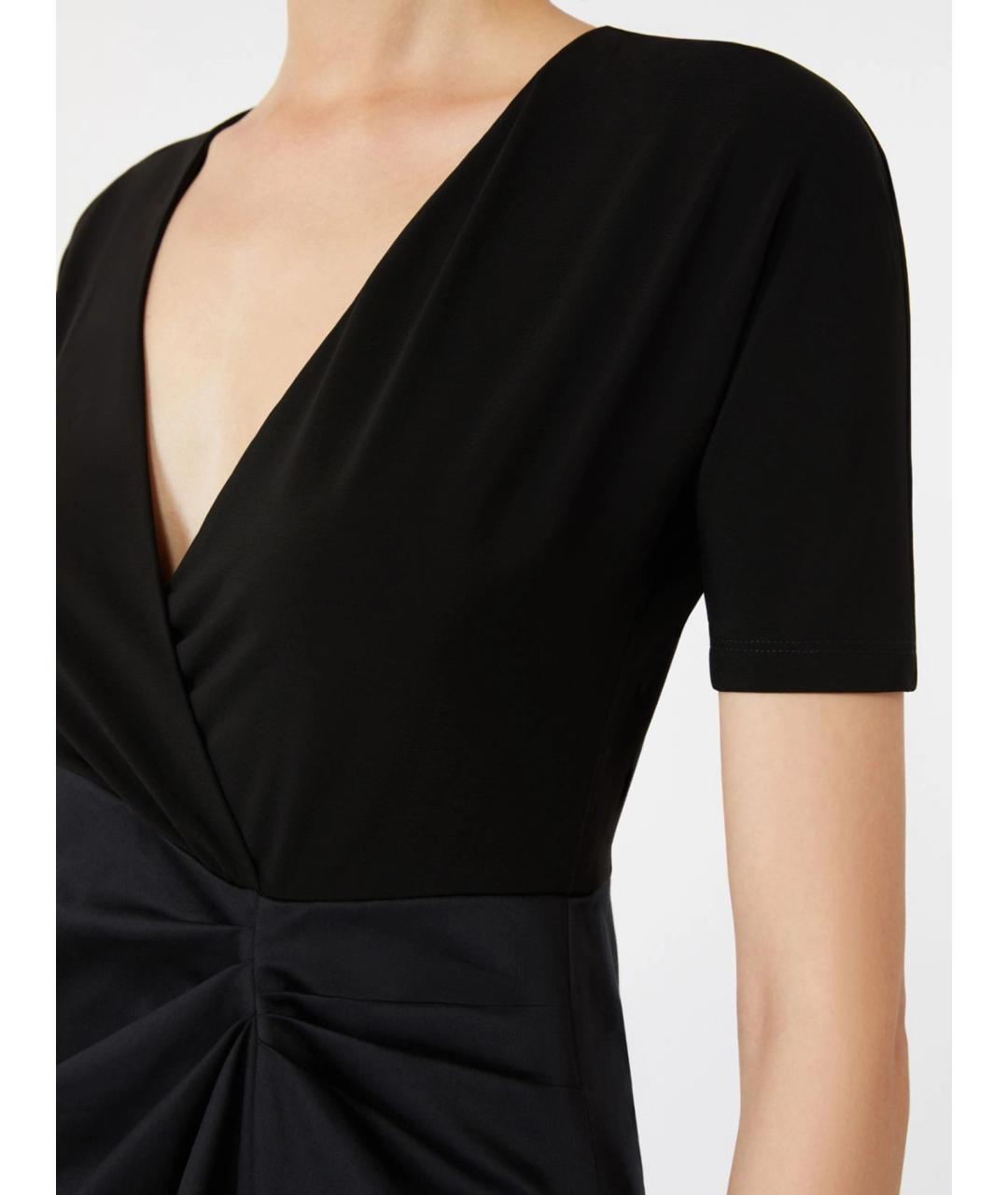 MAX MARA Черное вискозное вечернее платье, фото 5