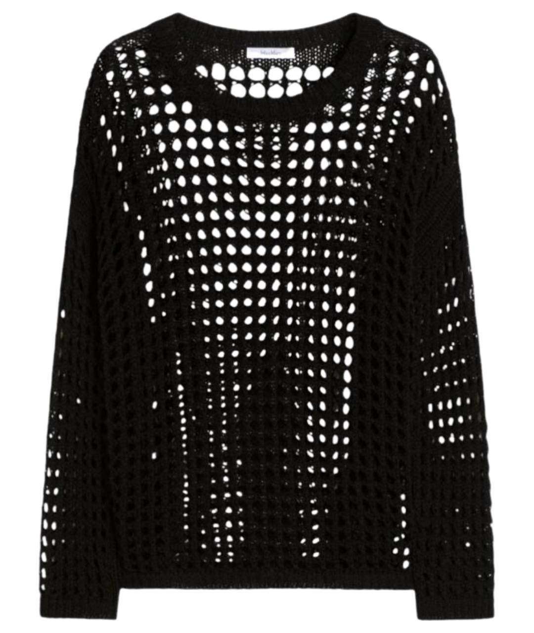 MAX MARA Черный хлопковый джемпер / свитер, фото 1