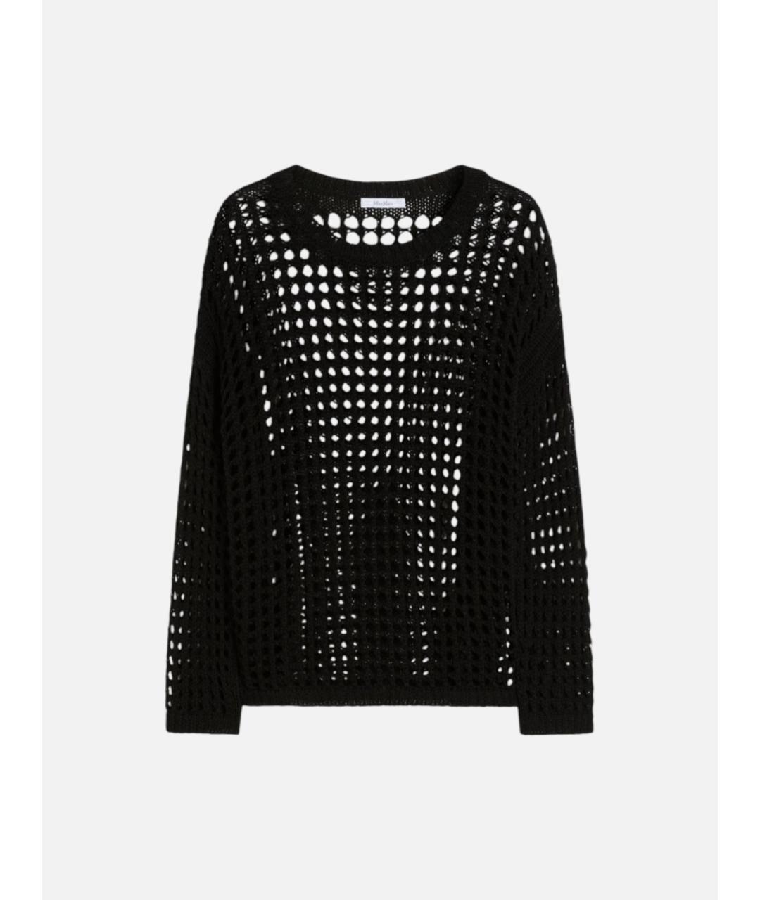 MAX MARA Черный хлопковый джемпер / свитер, фото 5