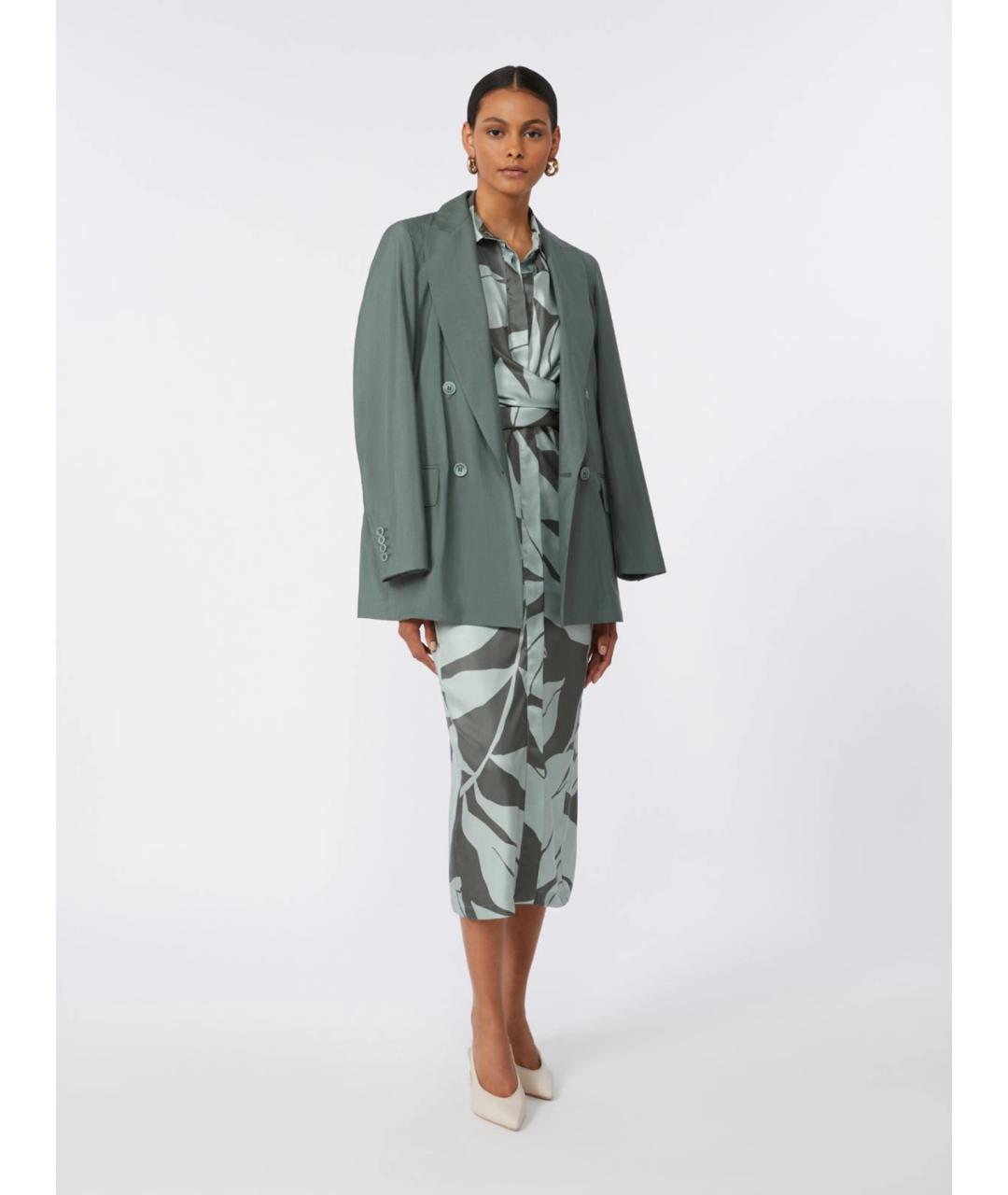 MAX MARA Мульти шелковое повседневное платье, фото 2