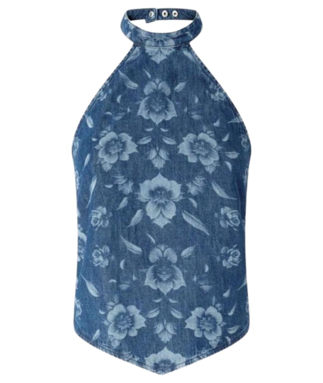 PINKO Синяя хлопковая блузы, фото 1