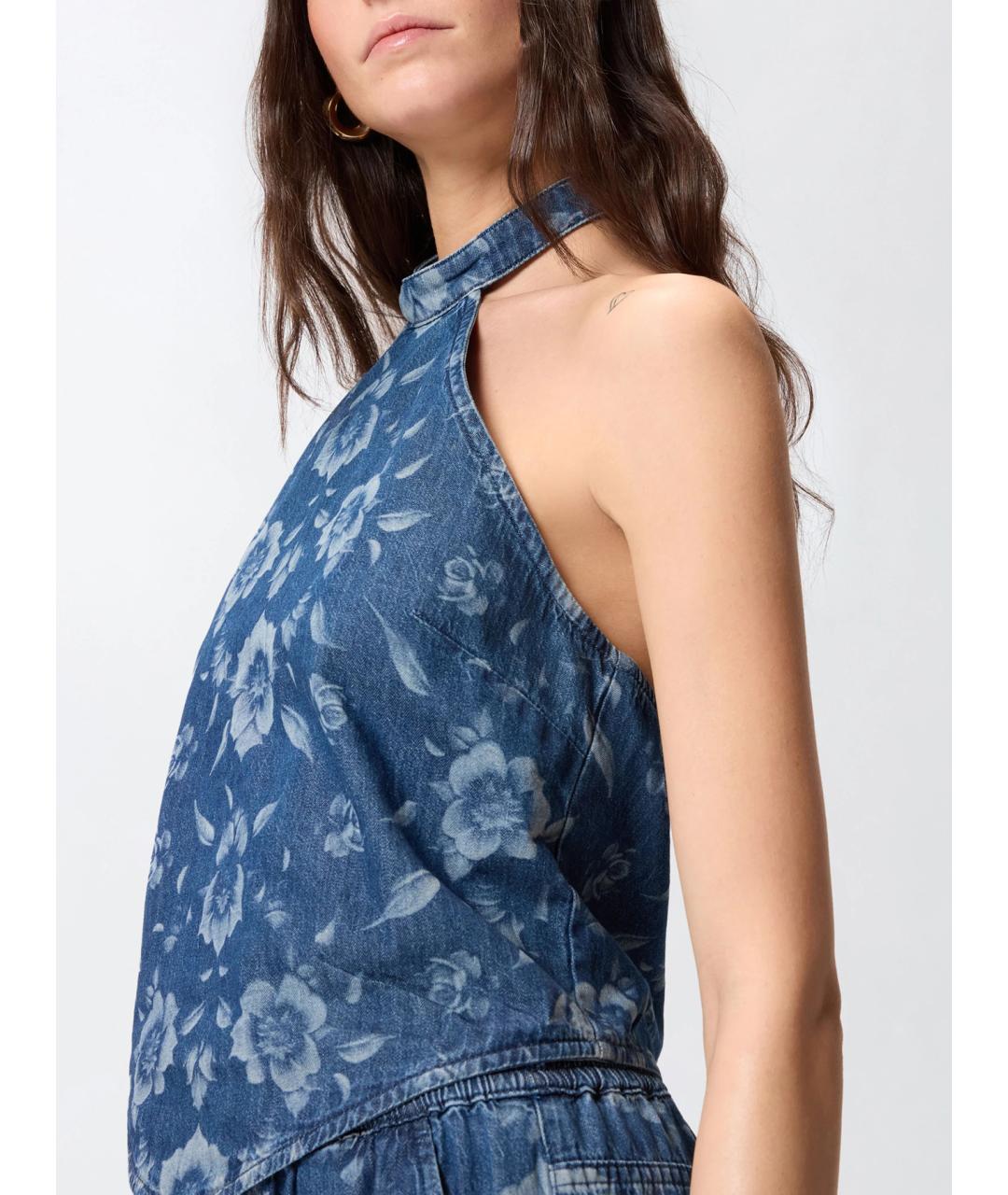 PINKO Синяя хлопковая блузы, фото 5