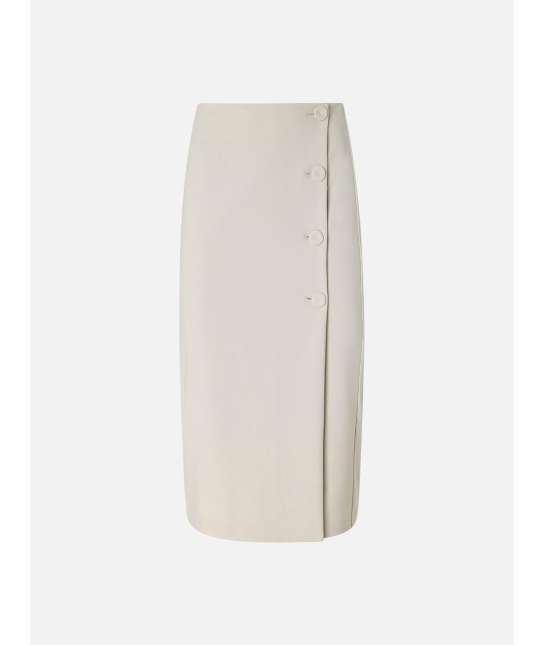 PINKO Бежевая хлопковая юбка миди, фото 3