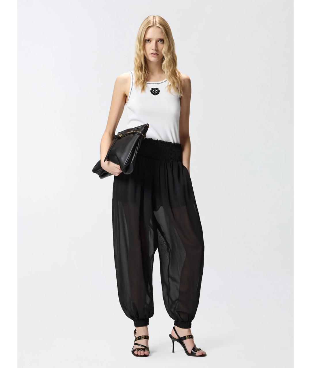 PINKO Белая хлопковая майка, фото 2