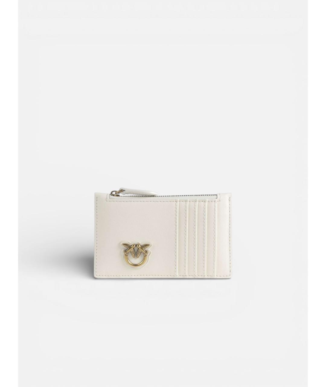 PINKO Белый кожаный кардхолдер, фото 5