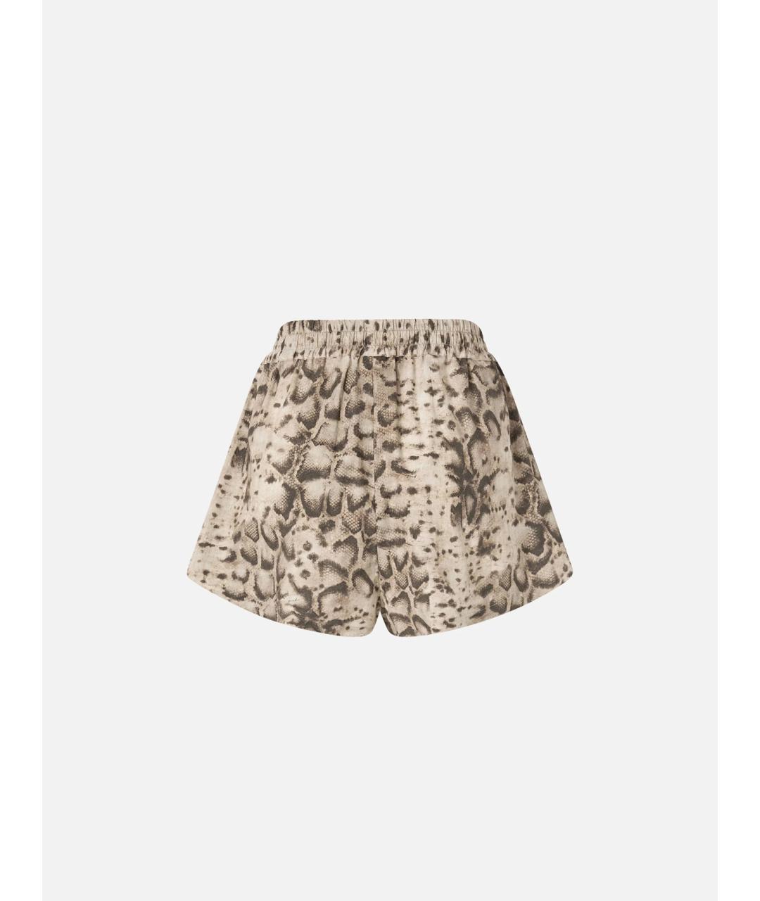 PINKO Коричневые хлопковые шорты, фото 6