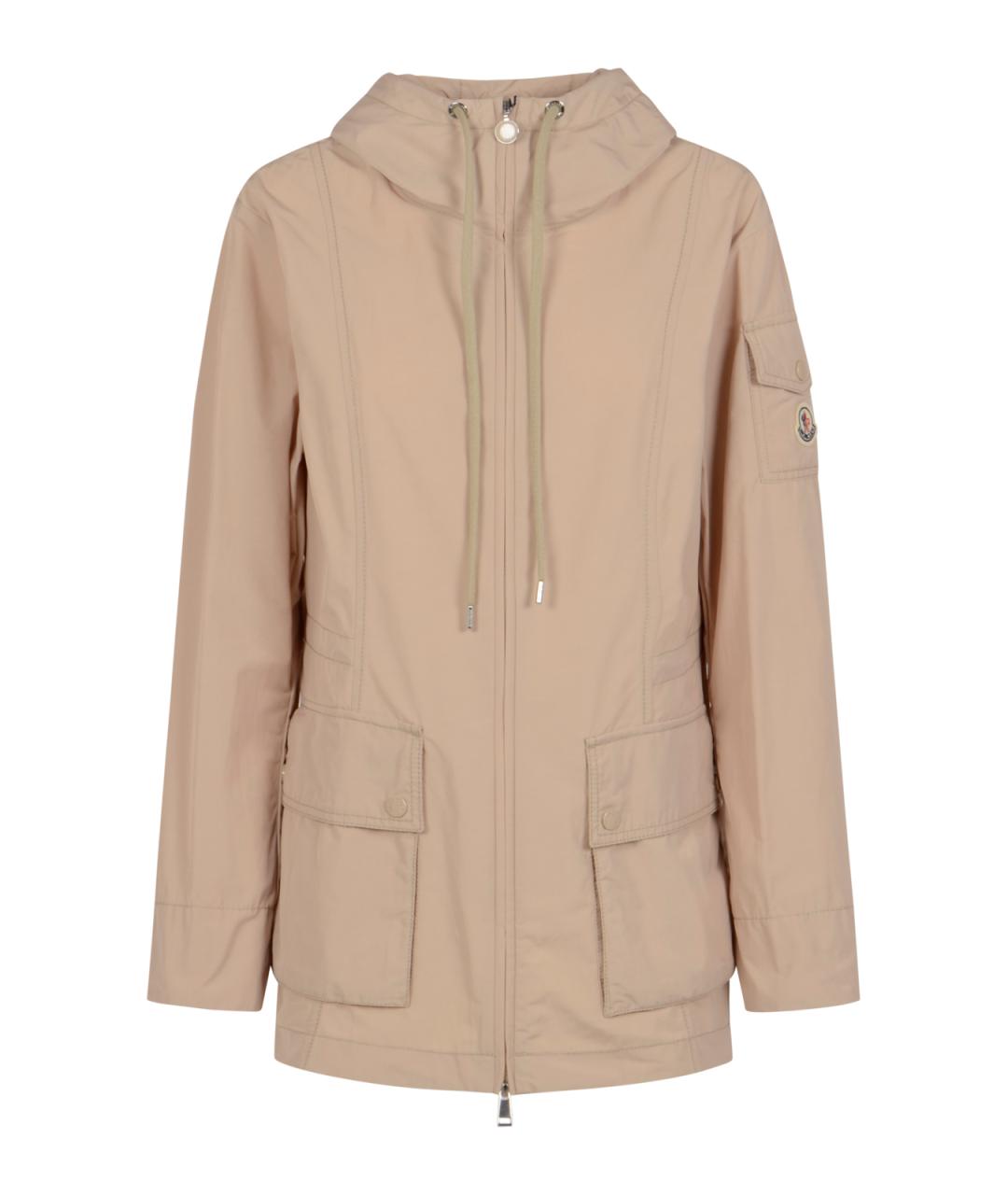 MONCLER Бежевая хлопковая парка, фото 1