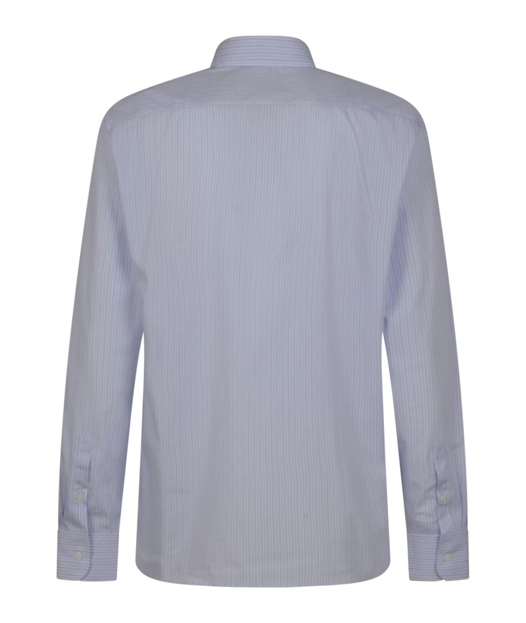 PRADA Голубая хлопковая кэжуал рубашка, фото 2