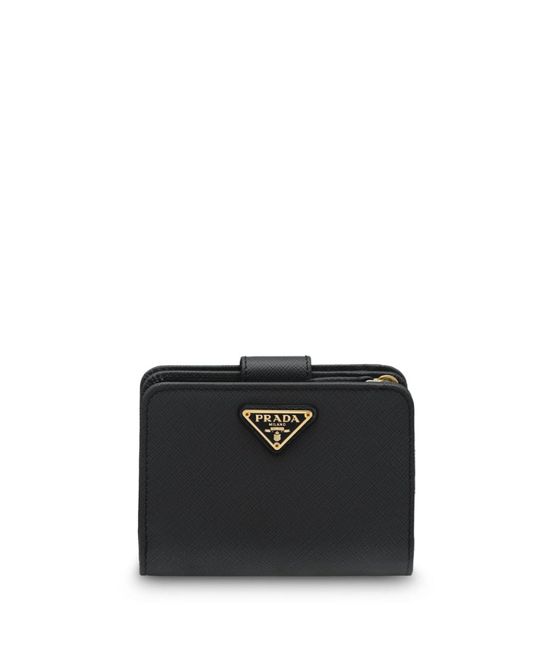 PRADA Черный кожаный кошелек, фото 1
