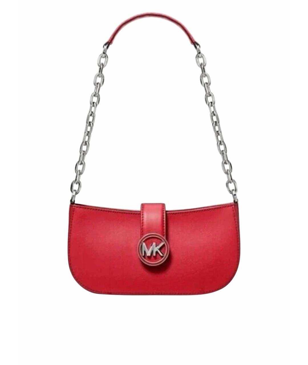 MICHAEL MICHAEL KORS Красная сумка с короткими ручками из искусственной кожи, фото 1