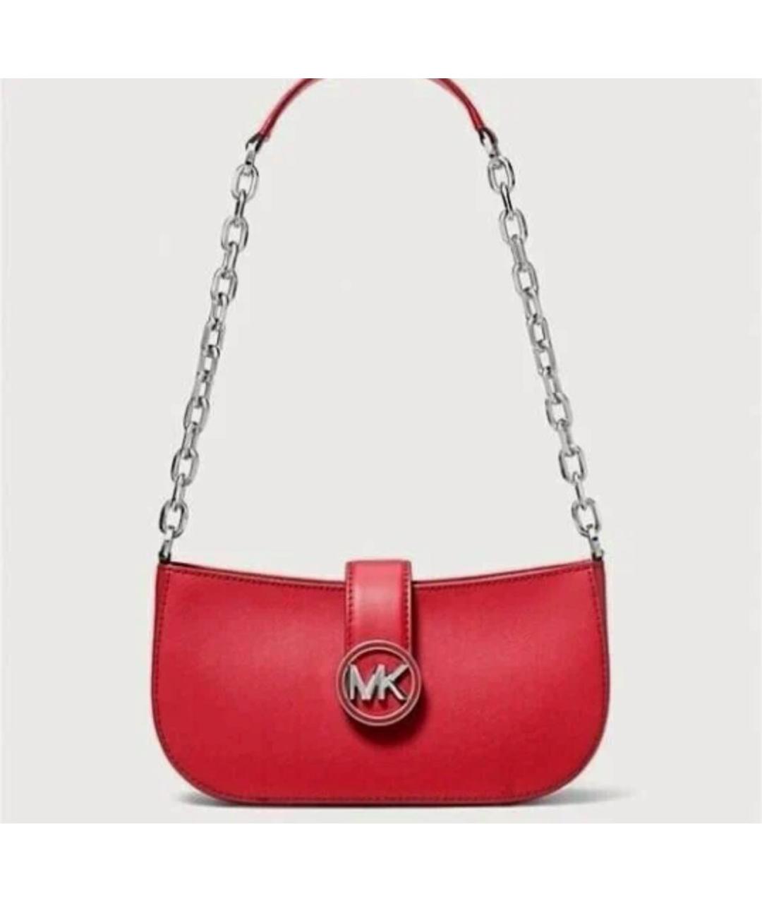 MICHAEL MICHAEL KORS Красная сумка с короткими ручками из искусственной кожи, фото 4