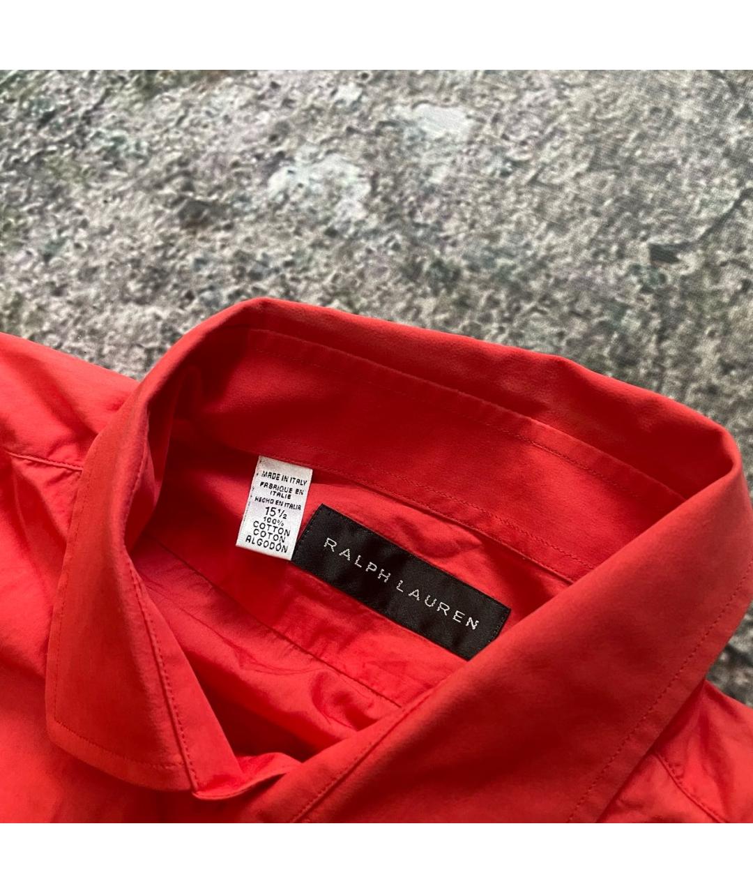 RALPH LAUREN COLLECTION Красная хлопковая рубашка, фото 2