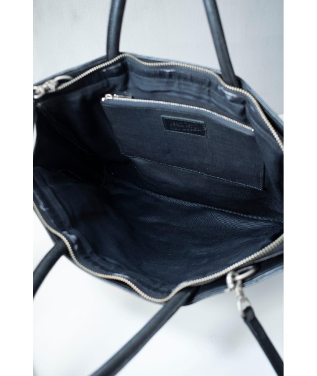 JEAN PAUL GAULTIER Черная кожаная сумка через плечо, фото 8