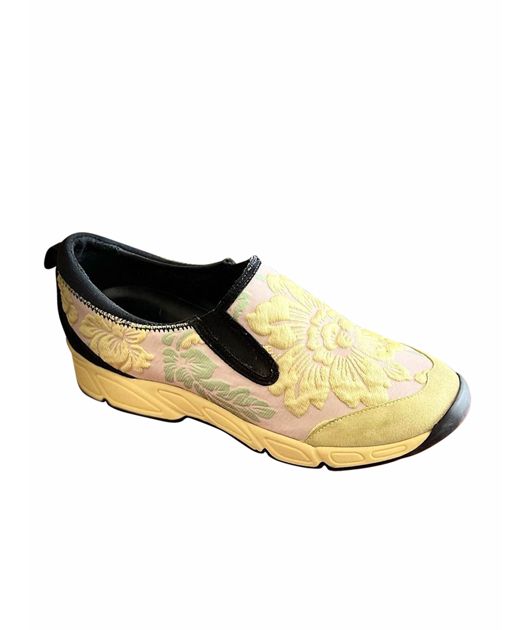ERMANNO SCERVINO Желтые замшевые кроссовки, фото 1