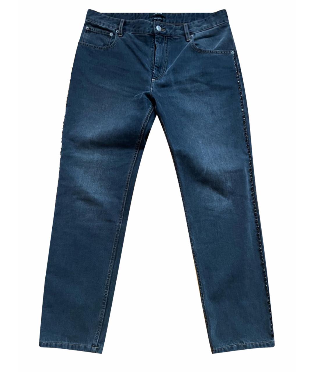 ISABEL MARANT Антрацитовые хлопковые джинсы слим, фото 1