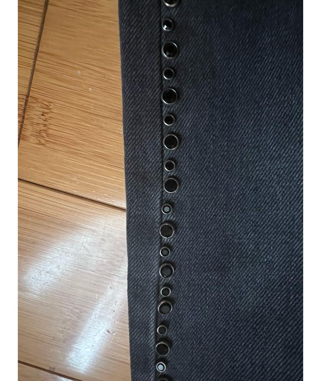 ISABEL MARANT Антрацитовые хлопковые джинсы слим, фото 5