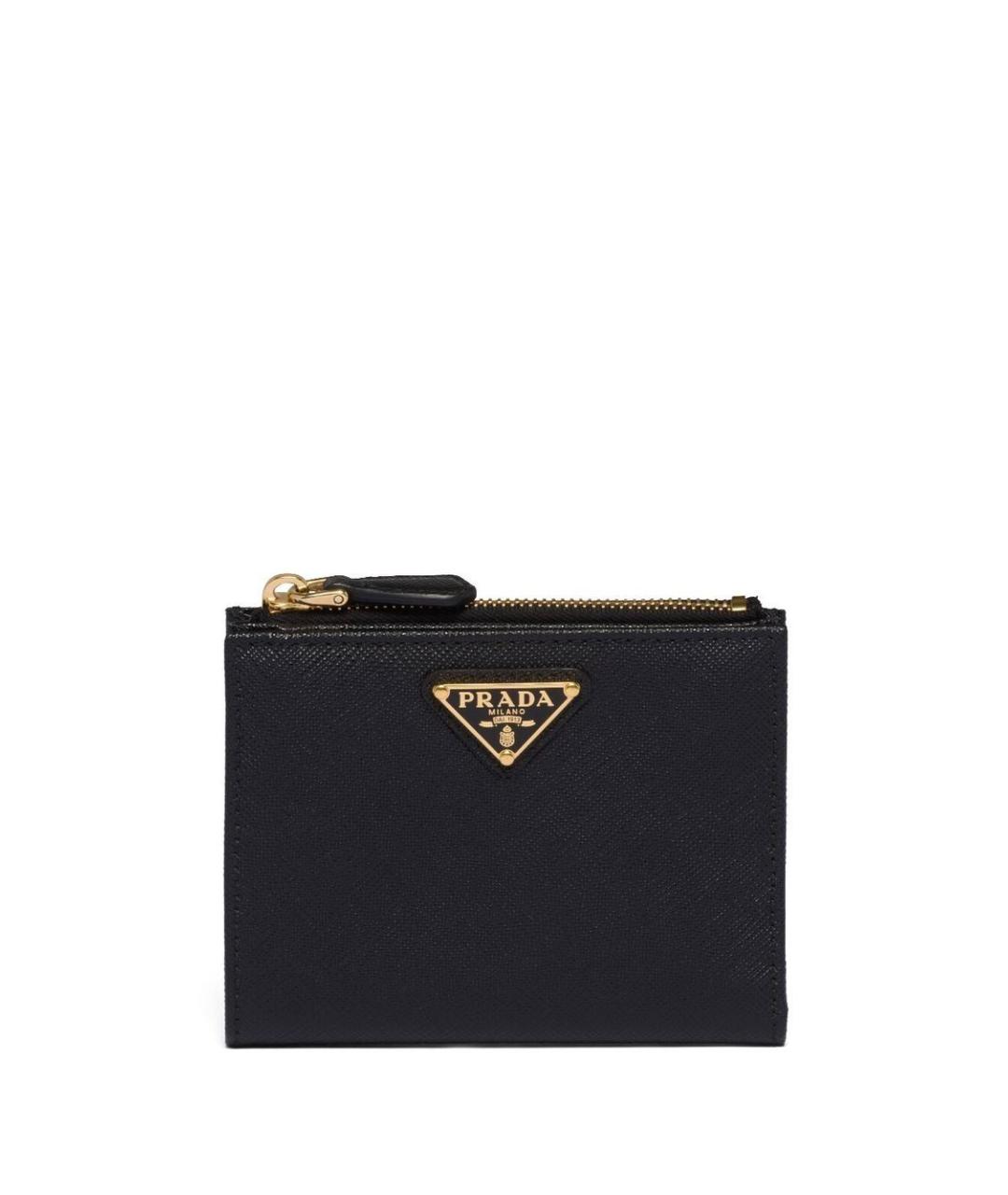 PRADA Черный кожаный кошелек, фото 1