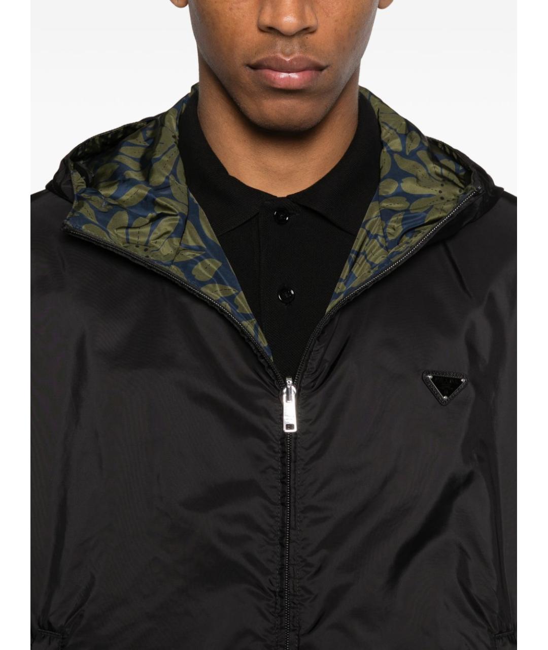 PRADA Черная полиамидовая куртка, фото 2