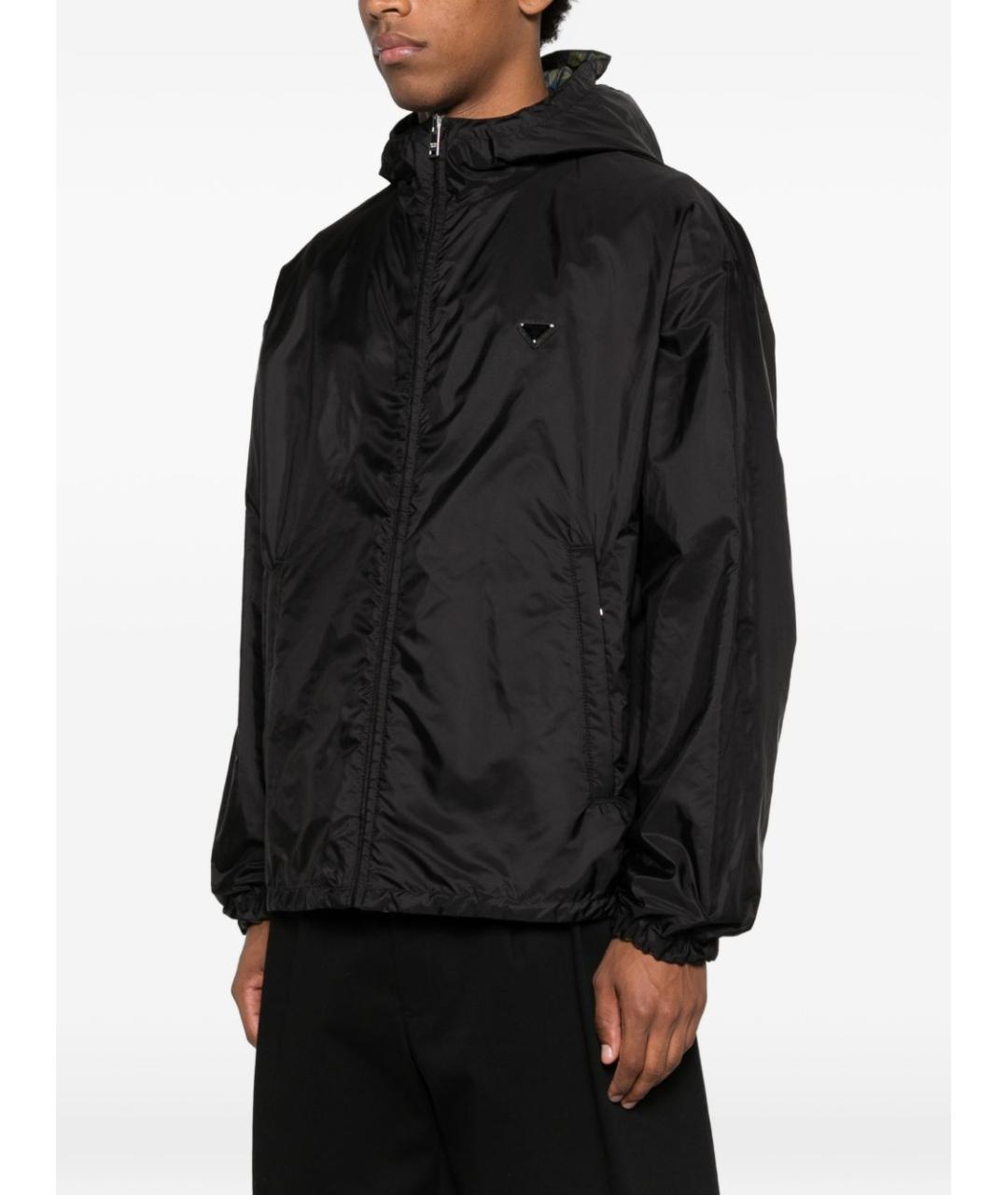 PRADA Черная полиамидовая куртка, фото 4