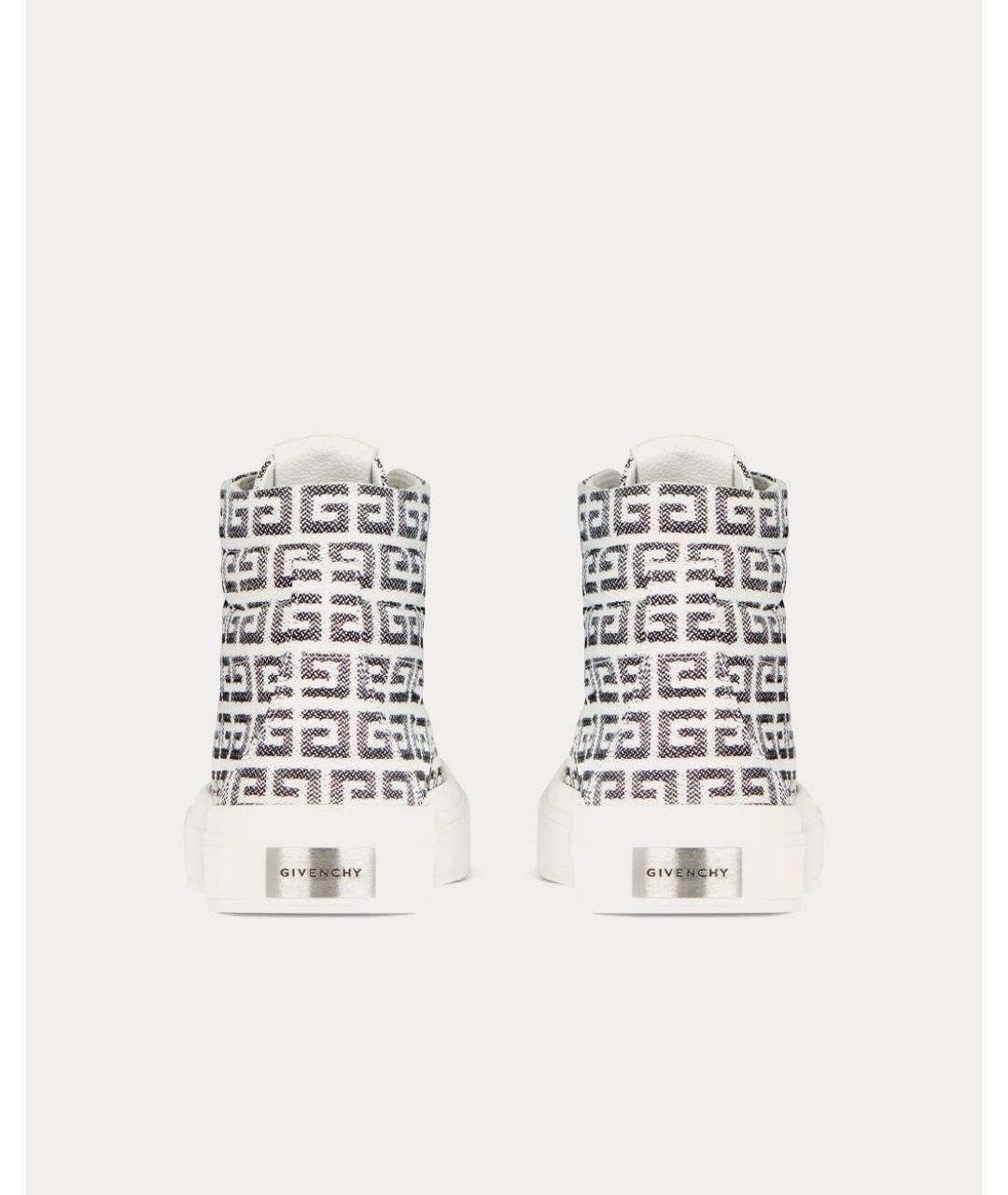 GIVENCHY Серые текстильные высокие кроссовки / кеды, фото 3