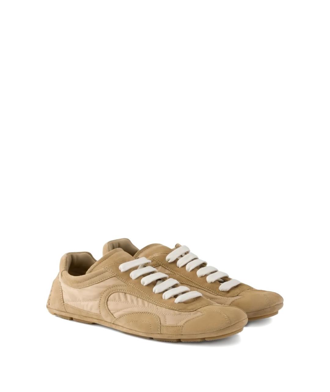 PRADA Бежевые кроссовки, фото 2