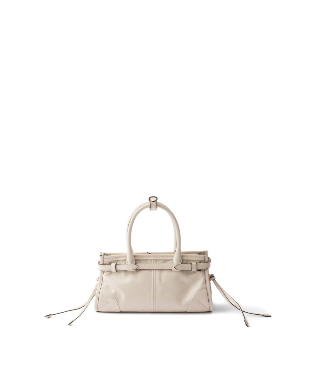 PRADA Бежевая кожаная сумка тоут, фото 5