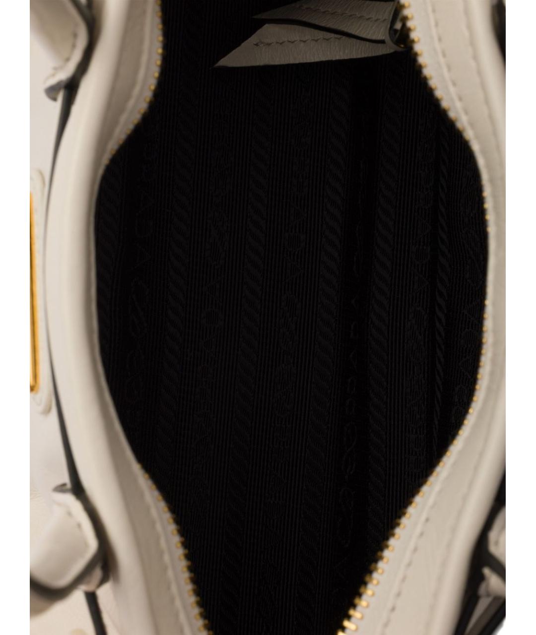 PRADA Бежевая кожаная сумка тоут, фото 3