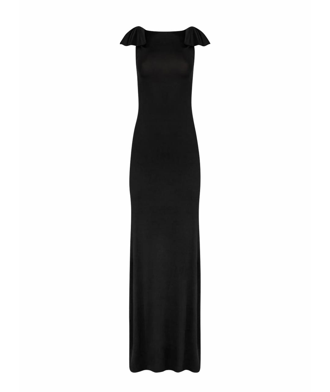 NINA RICCI Черное вискозное вечернее платье, фото 1