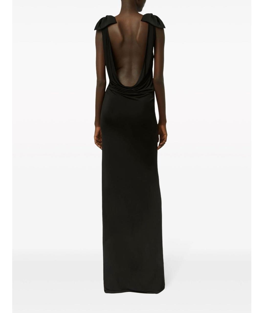 NINA RICCI Черное вискозное вечернее платье, фото 4