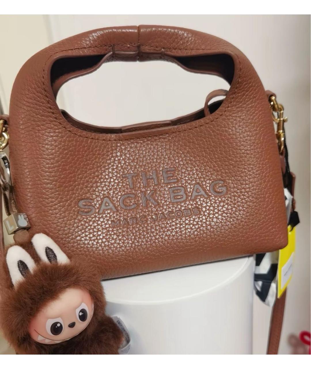 MARC JACOBS Коричневая кожаная сумка через плечо, фото 8