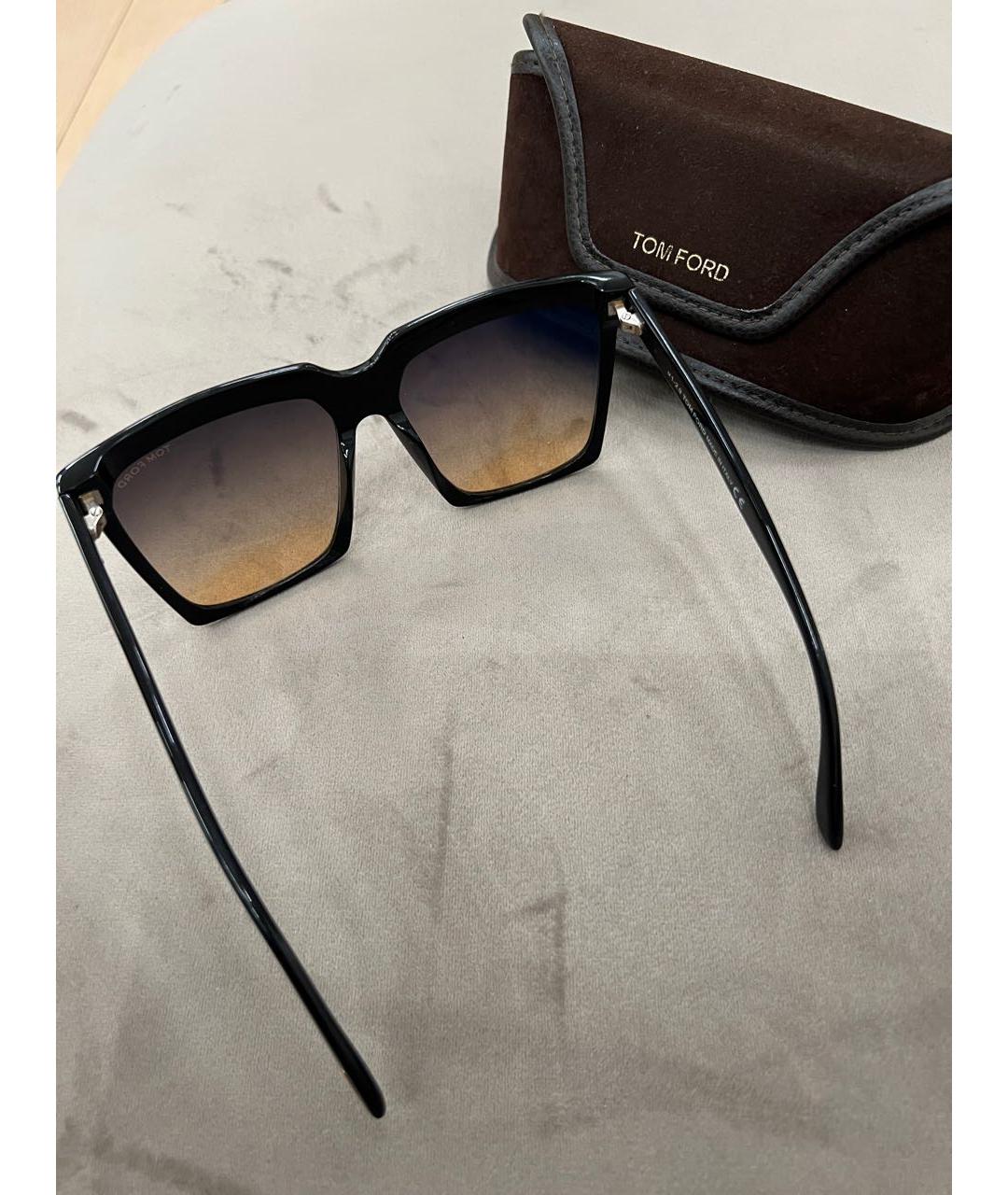 TOM FORD Коричневые пластиковые солнцезащитные очки, фото 2