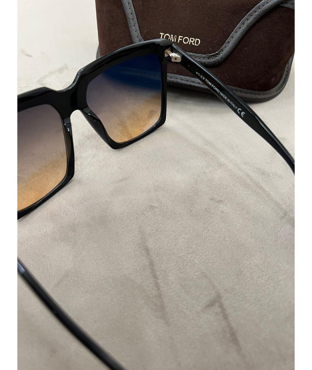 TOM FORD Коричневые пластиковые солнцезащитные очки, фото 3